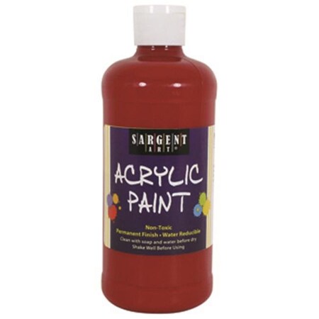 Sargent Art 16Oz Acrylic Paint - Red SAR242420